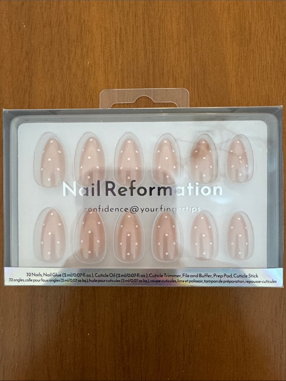 Nail Reformation Nude Polka Dot Press-On Nails